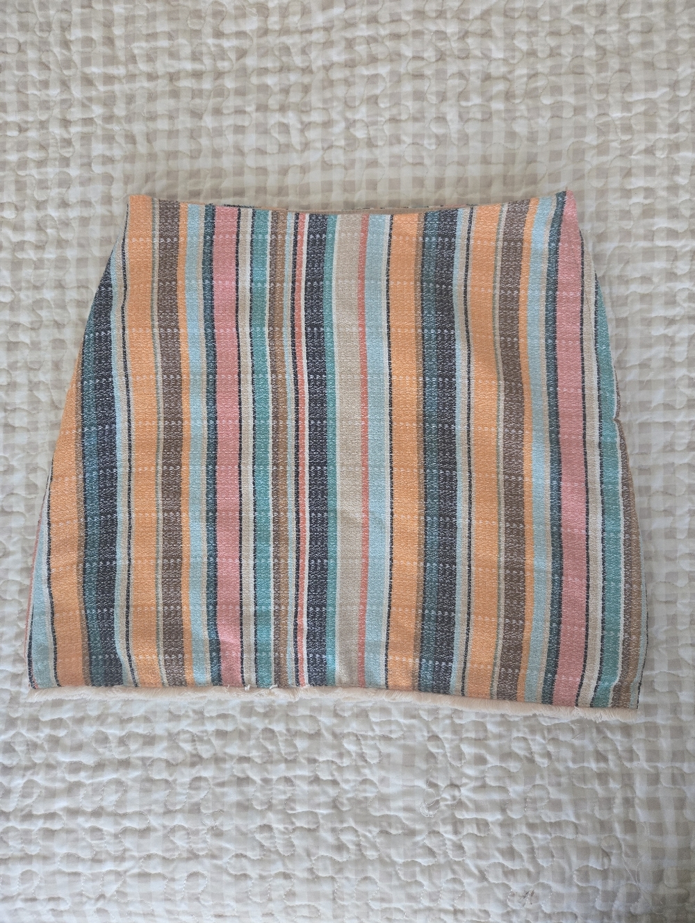 H&M Striped Mini Skirt, Boho, Beachy, Festival, Summer, Y2K, Size Small, Lined